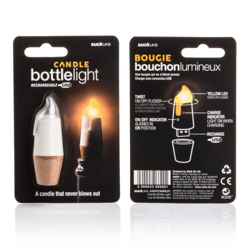 Пробка для бутылки bottlelight с подсветкой и usb 5