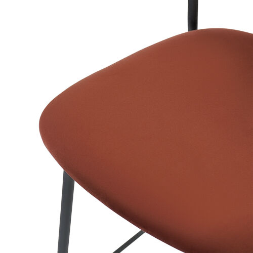 Стул барный eirill, велюр, кирпичный 6