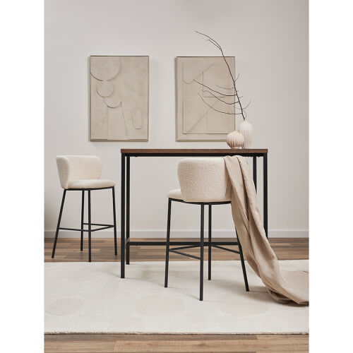 Стул барный foggy, букле, молочный 4