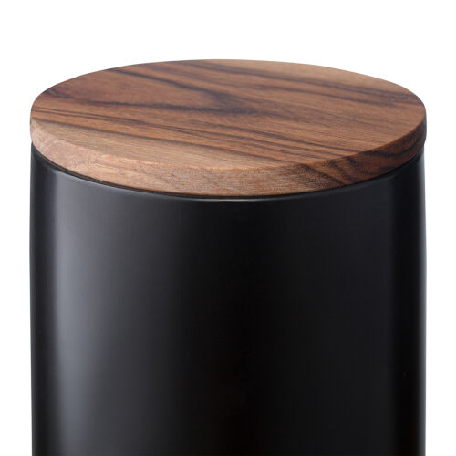 Банка для хранения керамическая, 750 мл, черная 5