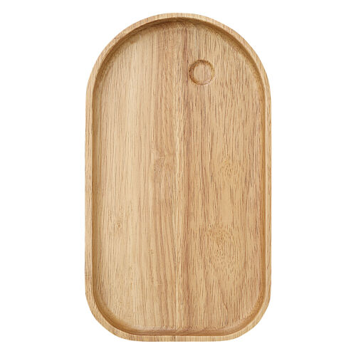 Набор из 5-ти сервировочных тарелок на деревянном подносе sorren 1