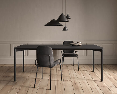 Стул ror, double frame, велюр, черный /черный 6