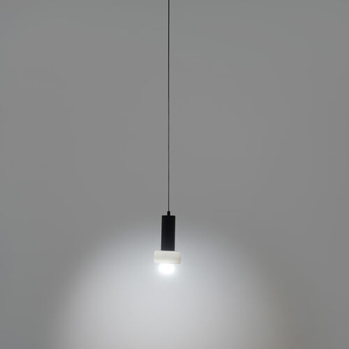 Светильник подвесной fungus, D15х25 см, белый/черный 2