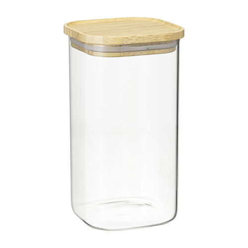 Банка для хранения квадратная glass bamboo, 1,4 л 1 Банка для хранения квадратная glass bamboo, 1,4 л 1