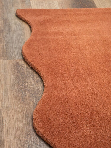 Ковер из шерсти over horizon терракотового цвета из коллекции tr 3