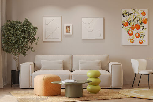 Панно декоративное с эффектом 3d minimalism bubble, 60х60 см 2