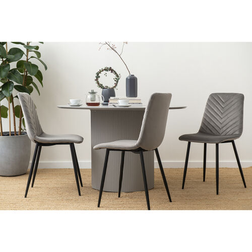 Стол обеденный ellie, D120 см, серый 2