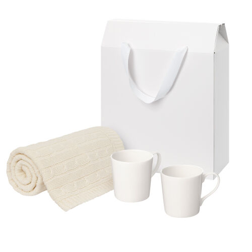 Подарочный набор Siena, Fado, бежевый в коробке-пакете (две фарф 1