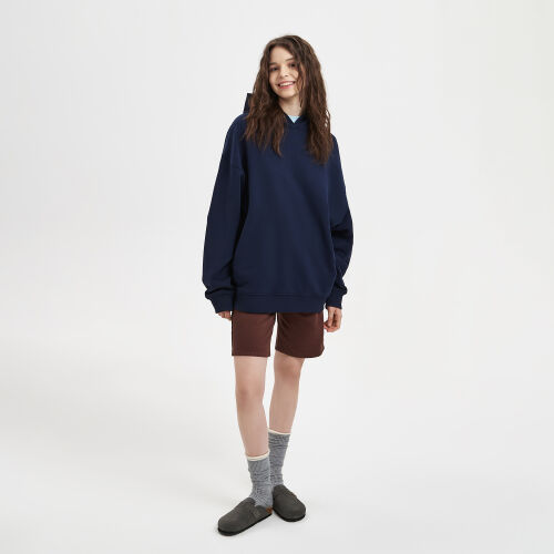 Худи оверсайз унисекс FUSION, темно-синий, размер XL/2XL 4