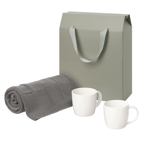 Подарочный набор Dafna, Cella, серый в коробке-пакете (две фарфо 1