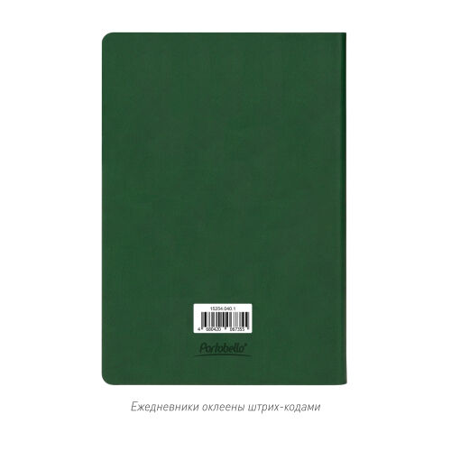 Ежедневник Latte NEW недатированный, зеленый/лимонный (без упако 6