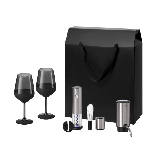 Подарочный набор Black Edition, Vintaro, Dante (2 бокала + набор 1 Подарочный набор Black Edition, Vintaro, Dante (2 бокала + набор 1