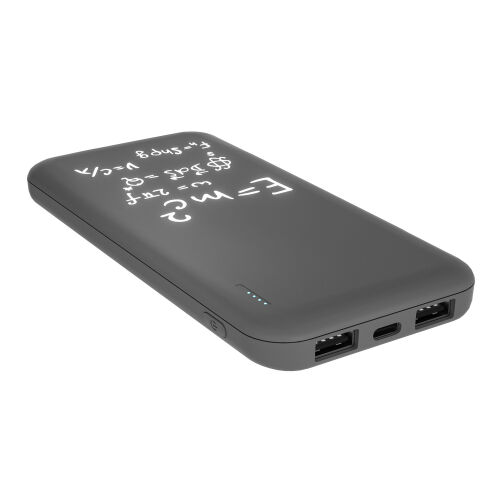 Внешний аккумулятор с подсветкой Люче (Luce) 10000 mAh, серый 4