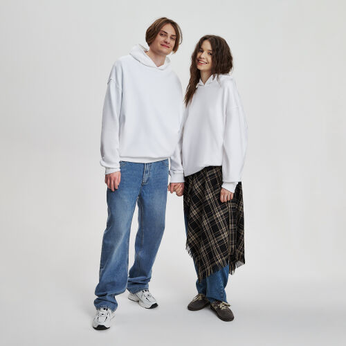 Худи оверсайз унисекс FUSION, белый, размер 3XL/4XL 4