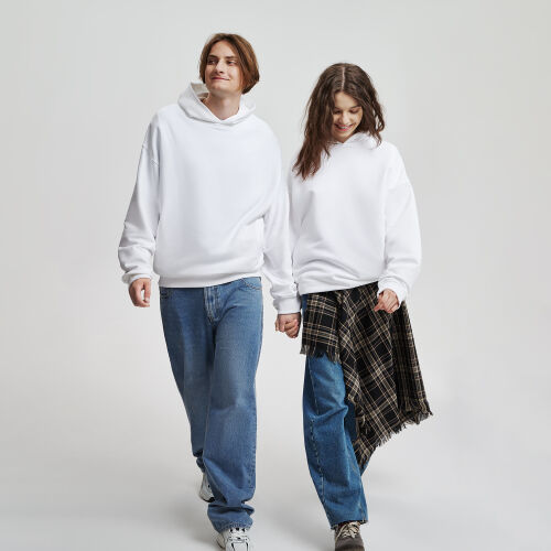 Худи оверсайз унисекс FUSION, белый, размер 3XL/4XL 5