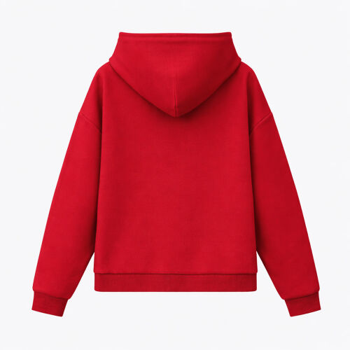 Худи релакс унисекс Баланс (Balance), с начесом, красный 2