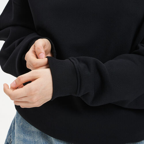 Худи оверсайз унисекс FUSION, черный, размер M/L 3