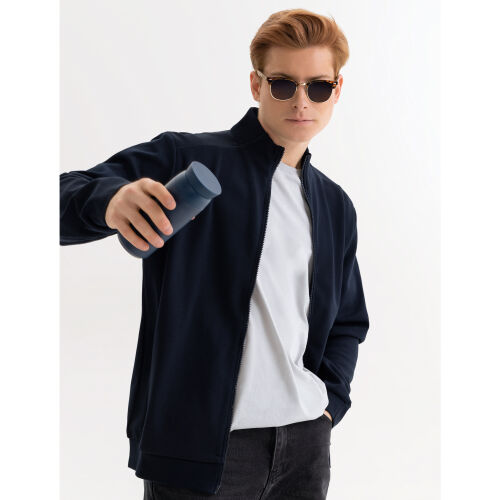 Толстовка на молнии Астин (Astin) темно-синяя, размер XXXL 4