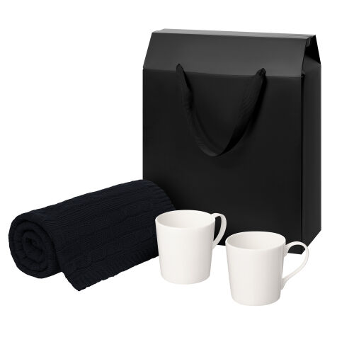 Подарочный набор Siena, Fado, темно-синий в черной коробке-пакет 1