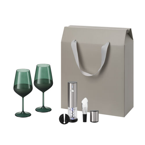 Подарочный набор Emerald, Vintaro (2 бокала + набор для вина) 1 Подарочный набор Emerald, Vintaro (2 бокала + набор для вина) 1