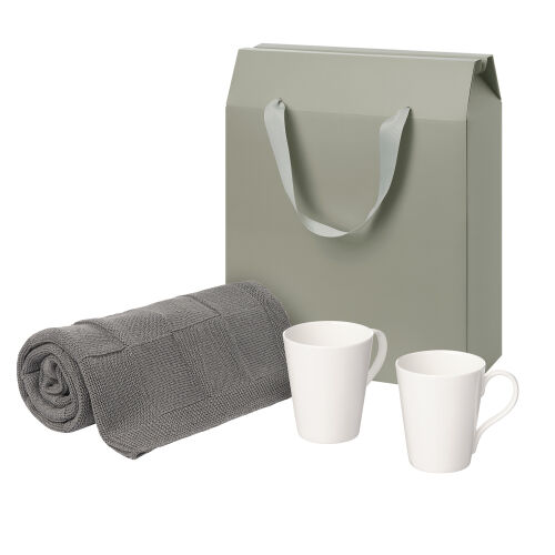 Подарочный набор Vesta, Cella, серый в коробке-пакете (две фарфо 1