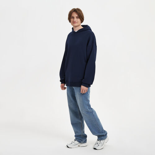 Худи оверсайз унисекс FUSION, темно-синий, размер 3XL/4XL 9