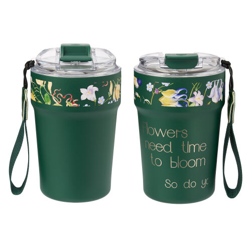 Термокружка вакуумная Monaco, темно-зеленая 3