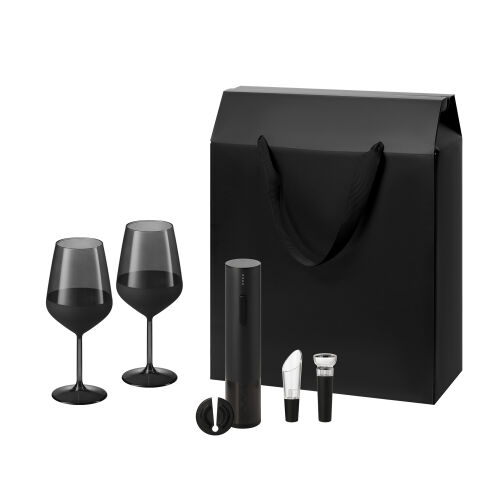 Подарочный набор Black Edition, Sacramento (2 бокала + набор для 1 Подарочный набор Black Edition, Sacramento (2 бокала + набор для 1