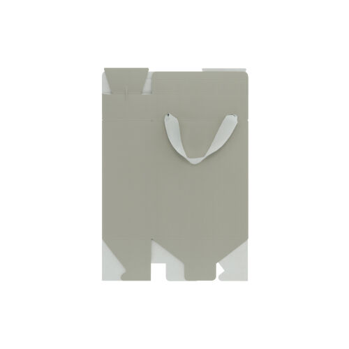 Подарочная коробка-пакет универсальная малая, серая 1