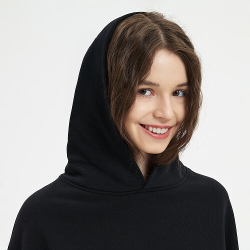 Худи оверсайз унисекс FUSION, черный, размер 3XL/4XL 7