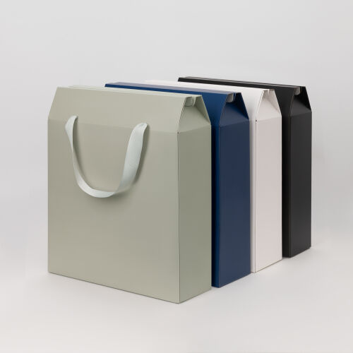 Подарочная коробка-пакет универсальная большая, черная 3