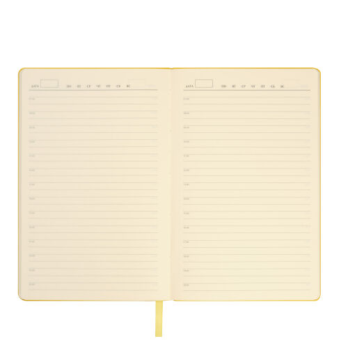 Ежедневник Латте (Latte NEW) недатированный, желтый/желтый (без  1