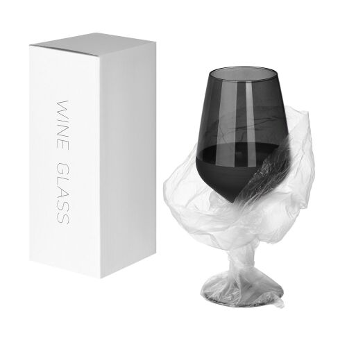 Подарочный набор 2 бокала для вина Black Edition в большом подар 2