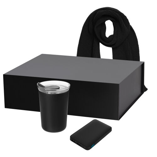 Подарочный набор Strada, Ancor, Forges, черный (термокружка, акк 1