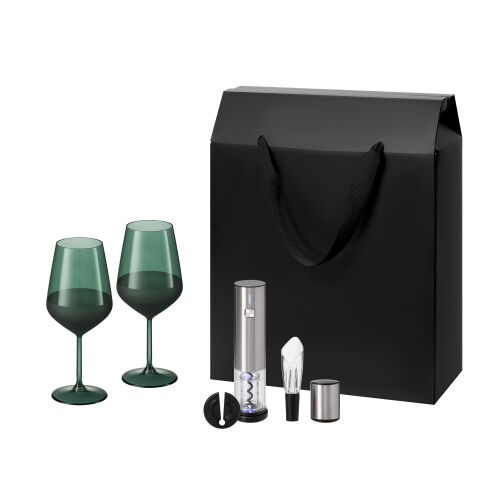 Подарочный набор Emerald, Vintaro (2 бокала + набор для вина) 1 Подарочный набор Emerald, Vintaro (2 бокала + набор для вина) 1