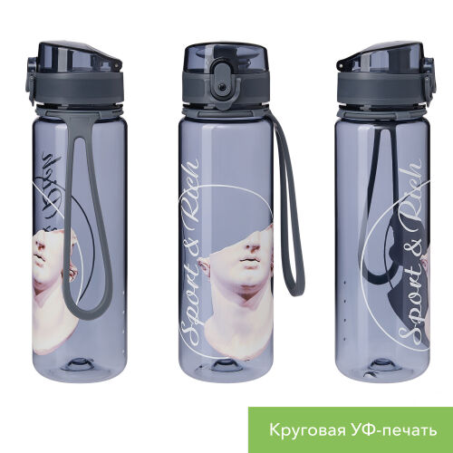 Бутылка для воды Комо, серая 6