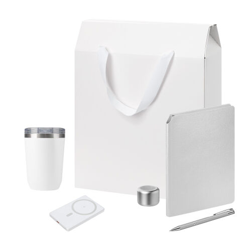Подарочный набор Welcome Pack Premium, серебряный (термокружка, 1 Подарочный набор Welcome Pack Premium, серебряный (термокружка, 1