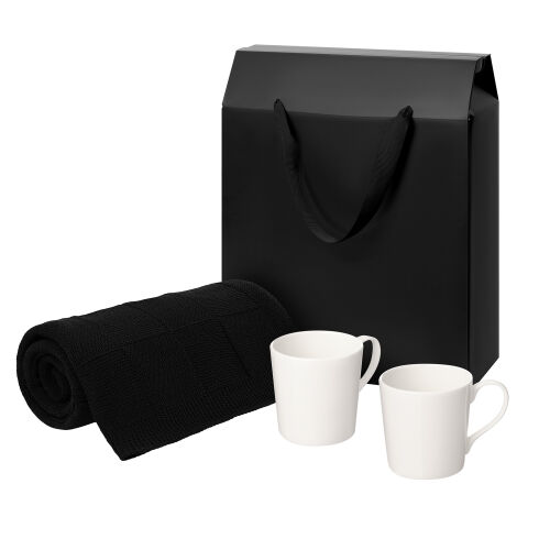 Подарочный набор Siena, Cella, черный в коробке-пакете (две фарф 1