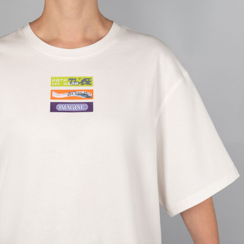 Футболка унисекс KRIS, 150 гр., белая (теплого оттенка), размер  5