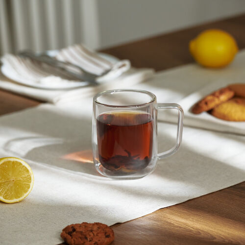 Кружка стеклянная с двойными стенками Viora 5