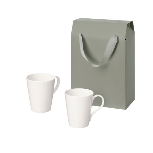 Подарочный набор Vesta в коробке-пакете (две фарфоровых кружки) 1