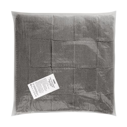 Плед Cella вязаный, серый (без подарочной коробки) 7