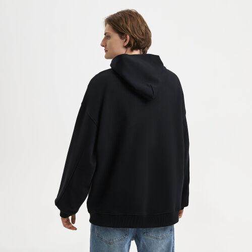 Худи оверсайз унисекс Фьюжн (Fusion), черный, размер 2XS 4