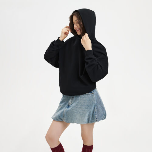 Худи оверсайз унисекс Фьюжн (Fusion), черный, размер 2XS 5