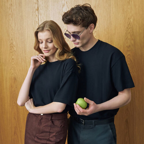 Футболка унисекс премиум Аура (Aura), 100% хлопок 200гр. черный, 5