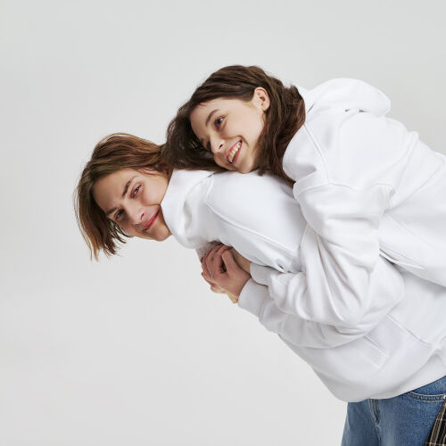 Худи оверсайз унисекс FUSION, белый, размер M/L 5