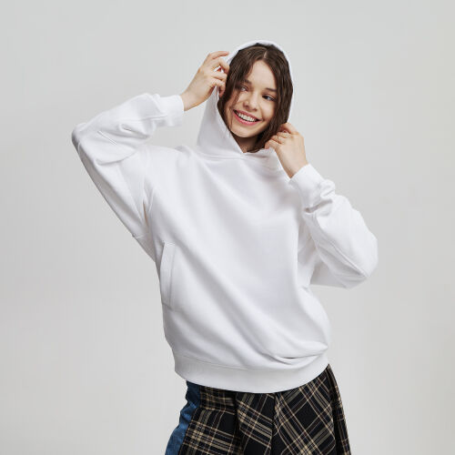 Худи оверсайз унисекс FUSION, белый, размер M/L 7