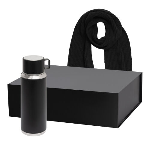 Подарочный набор Oslo, Forges, черный (термос, шарф) 1