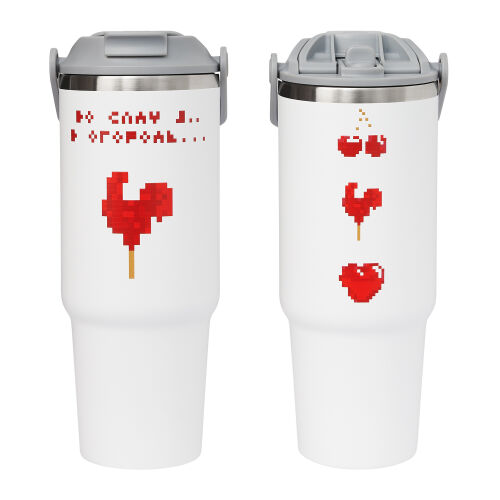 Термокружка вакуумная Montana, белая 1