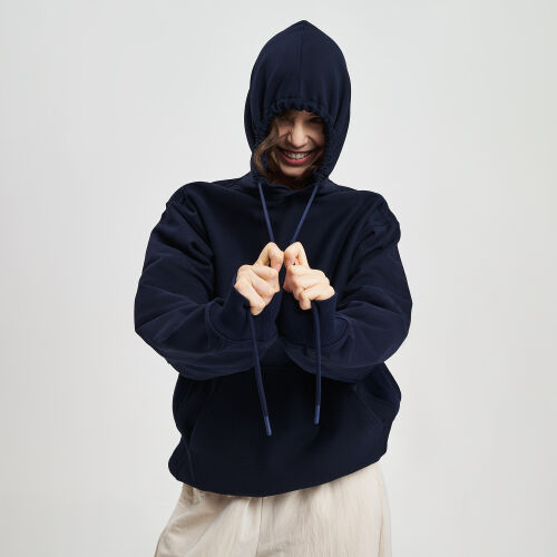 Худи релакс унисекс ADVENTURE, темно-синий, размер 3XL/4XL 3